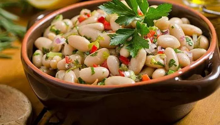 Отварная фасоль