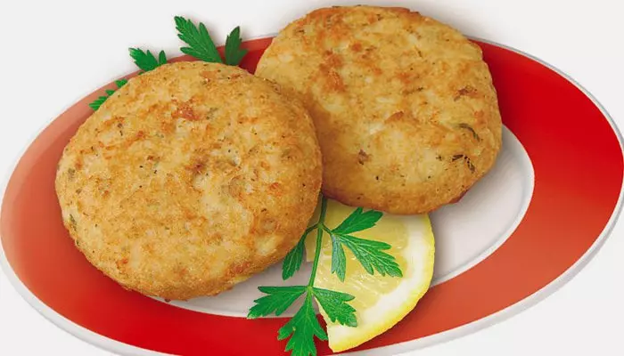 Биточки с кальмаром