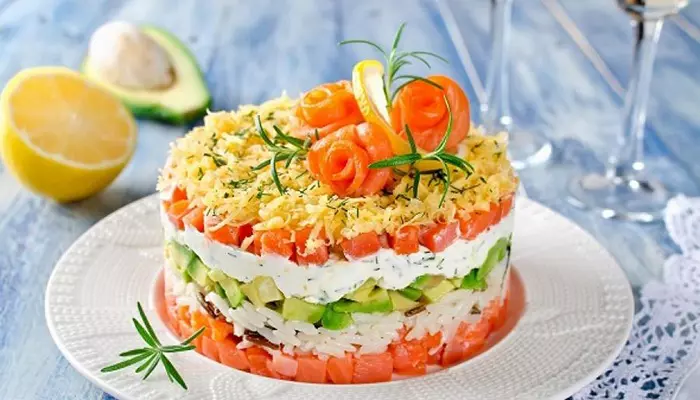 Пример рыбного салата Пример рыбного салата